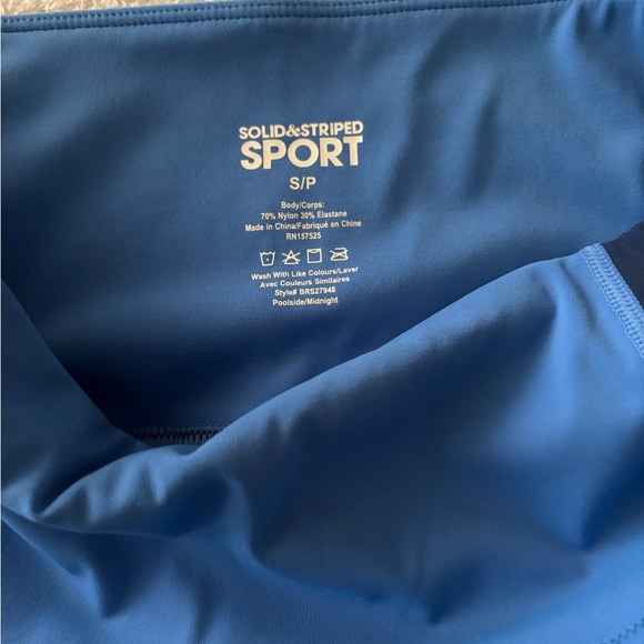 SOLID & STRIPED Sports Women’s Blue Shorts - Picture 7 of 10